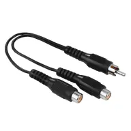 HAMA RCA Splitter Black 10cm 205183