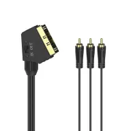 HAMA SCART RCA Átalakító Fekete 1.5m 205156