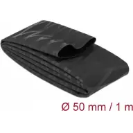 DELOCK 19607 1mx50mm csúszásmentes X-mintás zsugorcső fekete