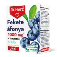 Dr Herz Dr.herz fekete áfonya 500mg+szerves cink kapszula 60 db