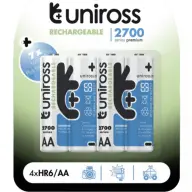 UNIROSS Rechargeable punjiva baterija AA (AA) 2700mAh 4 kom