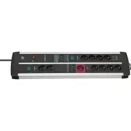 BRENNENSTUHL 1392000230 Premium Protect Line Elosztó 11 aljzat 2x USB 3m fekete-ezüst kapcsolós védett