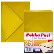 PUKKA PAD Gold Boríték C6 szilikonos arany
