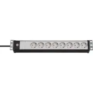 BRENNENSTUHL 1156057028 Premium-Line 19" Elosztó 8 aljzat 3m fehér-fekete