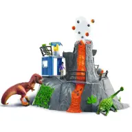SCHLEICH 42564 Dinoszauruszok A vulkán expedíció készlet fény és hanghatásokkal