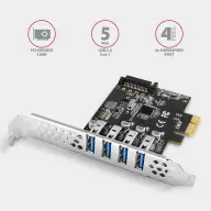 AXAGON PCEU-43RS PCIe kontrolor 4x SuperSpeed USB