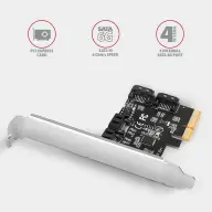 AXAGON PCES-SA4X4 PCIe kontrolor 4x SATA 6G