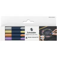 BIC Paint-It 050 Metálfényű rollertoll készlet 0.4 mm 4 különböző szín