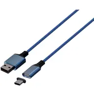 KONIX MYTHICS Xbox Series S/X Charging Cable with Magnetic Head USB-A to USB-C 3m blue