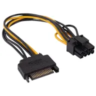AKYGA SATA PSU PCI Express 8 pin Nutrition Black 20cm AK-CA-80