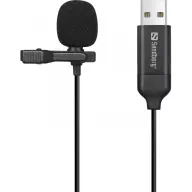SANDBERG 126-40 Streamer USB Clip Mikrofon fekete