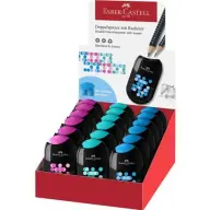 FABER-CASTELL Hegyező display kétlyukú 2 tankers mixed colors