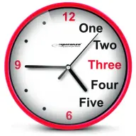 ESPERANZA Prague wall clock red