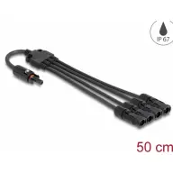 DELOCK DL4 solar cable distributor 1 x mother - 4 x apa 50 cm black