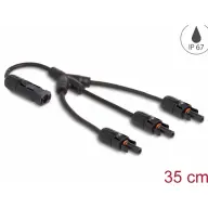 DELOCK DL4 solar cable distributor 1 x apa - 3 x mother 35 cm black