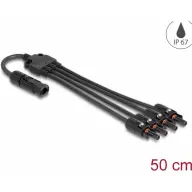 DELOCK DL4 solar cable distributor 1 x apa - 4 x mother 50 cm black