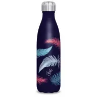ARS UNA 55811705 Feather-dark sticlă metalică cu pereți dubli 500 ml