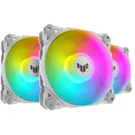 ASUS TUF Gaming TF120 ARGB fehér 3 darabos szett vezérlővel