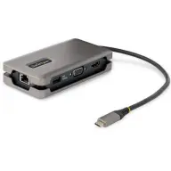 STARTECH HDMI/VGA - 4K 60Hz - 3-Port USB Hub - 100W Power Delivery Pass-Through - GbE - Travel Mini Docking Station
