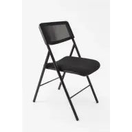 ALBA CPDIVANO N Collapsible chair metal and cloth black