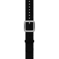 WITHINGS Nylon szíj 18mm Scanwatch 38mm Steel HR 36mm Move/Move ECG fekete-fehér szíj ezüst csattal