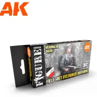 AK INTERACTIVE Figure German Field Grey Uniforms akrilfesték készlet 6x 17ml