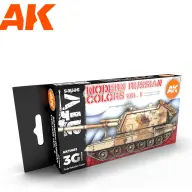 AK INTERACTIVE AFV Modern Russian Colours Vol 2 akrilfesték készlet 6x 17ml