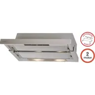 CATA TF-5260 X/L alu Páraelszívó konyhai 2 motoros beépíthető teleszkópos 60 cm aluminium