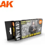 AK INTERACTIVE Figure Panzer Crew Black Uniforms akrilfesték készlet 6x 17ml
