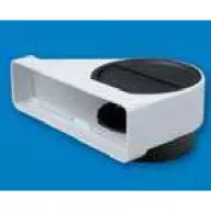GONAL TP-1025 átalakító 90° légelzáróval NA125 55x220 fehér