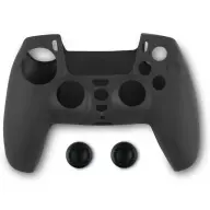 SPARTAN GEAR Controller Silicon Skin Cover and Thumb Grips PS5 black