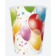 Glas Papier 25 dl léggömb pattern