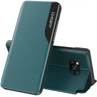 WOOZE FashionBook oldalra nyíló tok hívás mutatóval Xiaomi Redmi Note 12 5G / Poco X5 5G zöld