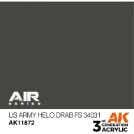AK INTERACTIVE AIR US Army Helo Drab FS 34031 akrilfesték 17ml
