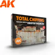 AK INTERACTIVE Total Chipping Personal Mixes by Kristof Pulinckx akril festék készlet 18x 17ml
