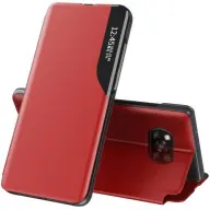 WOOZE FashionBook oldalra nyíló tok hívás mutatóval Xiaomi Redmi Note 12 5G / Poco X5 5G piros