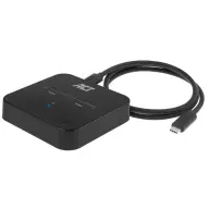 ACT CONNECTIVITY M.2 NVMe/PCIe SSD dual dokkolóállomás USB-C 3.2 Gen2 fekete