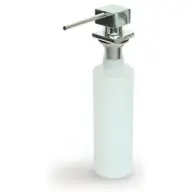 ELLECI Kompakt mosogatószer-adagoló négyzet alakú fejjel króm