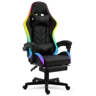 DELIGHT BMD1115BK RGB Gamer szék fekete