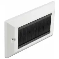 DELOCK Kábelrendező keret fekete fésűsávokkal 146 x 86 mm