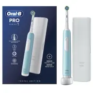 ORAL-B Pro 1 Cross Action Elektromos Fogkefe + utazótok világoskék