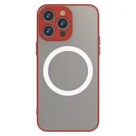 CELLECT Magnetni plastični ovitek za iPhone 15 Pro Max rdeče-črn