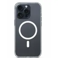 CELLECT Magnetni silikonski ovitek za iPhone 15 Pro prozoren