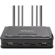 STARTECH 2-Port Dual-Monitor HDMI Cable KVM Switch