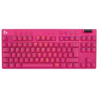 LOGITECH G Pro X TKL vezeték nélküli játékhoz tervezett billentyűzet Tactile US Angol rózsaszín
