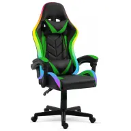 DELIGHT BMD1115GR RGB Gamer szék fekete-zöld