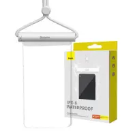 BASEUS Cylindrical Slide Lock waterproof case transparent white