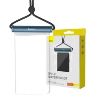 BASEUS Cylindrical Slide Lock waterproof case transparent-blue