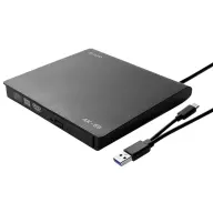 SAVIO AK-59 External Slim CD/DVD drive USB-C crno