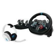 LOGITECH G29 Driving Force Racing Wheel + Astro A10 headset fehér